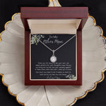 Bonus Mom Necklace, Gift To My Other Mother Necklace, Gift For Bonus Mom Second Mom Mother's Day Eternal Hope Necklace