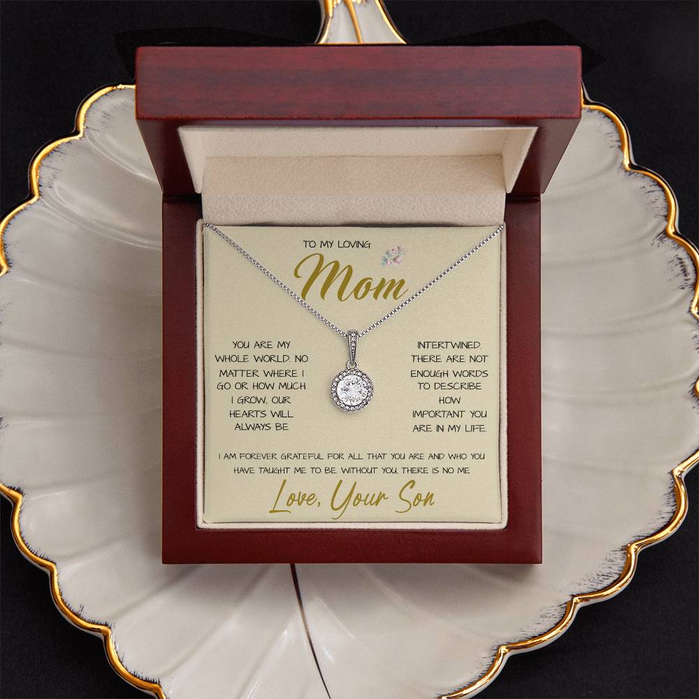 To My Loving Mom Necklace You Are Important To Me Gift For Her Mother's Day Mother's Day Necklace Mother's Day Eternal Hope Necklace