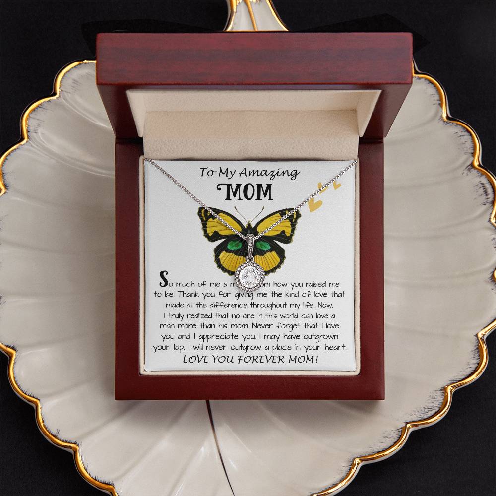 Mom Necklace Gift - To My Amazing Mom - From Son - Beautiful Gift Set Mom Necklace Mother's Day Eternal Hope Necklace