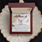 Mom Necklace Gift - To My Mom - Twists & Turns Gift Set Mom Necklace Mother's Day Eternal Hope Necklace