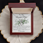 Mom Necklace, Son To My Mother Necklace On Wedding Day Gift For Mom, Mother Of The Groom Gift From Groom Mother's Day Eternal Hope Necklace