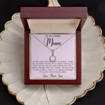 Gift For Mom From Son To My Caring Mum Necklace, Gift For Mother's Day Jewelry Mother's Day Eternal Hope Necklace