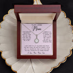 Gift For Caring Mom From Son, To My Mom Necklace Gift For Mother's Day Mother's Day Eternal Hope Necklace