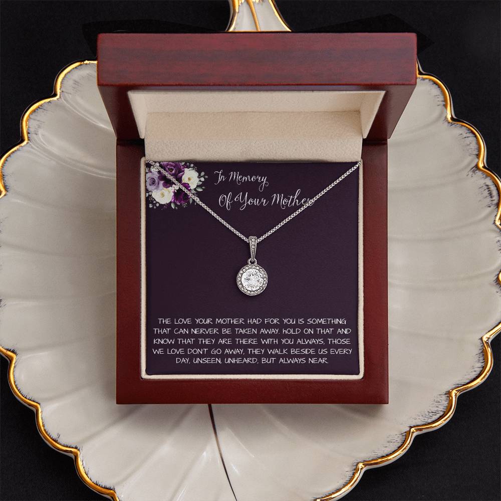 Daughter Necklace, Daughter loss of mom necklace gift, mother passing, loss of mother, sympathy In Memory Of Your Mother Necklace Mother's Day Eternal Hope Necklace