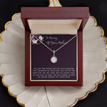 Daughter Necklace, Daughter loss of mom necklace gift, mother passing, loss of mother, sympathy In Memory Of Your Mother Necklace Mother's Day Eternal Hope Necklace