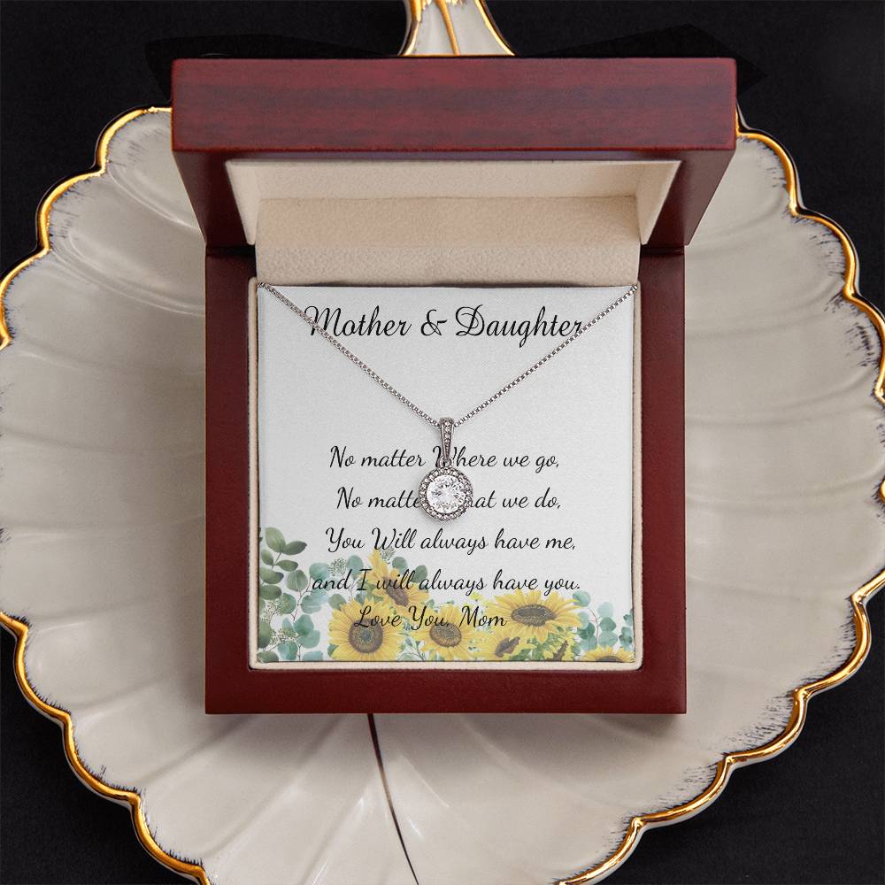 Mother Necklace - No Matter What - I Will Always Love You Mom Necklace Mother's Day Eternal Hope Necklace