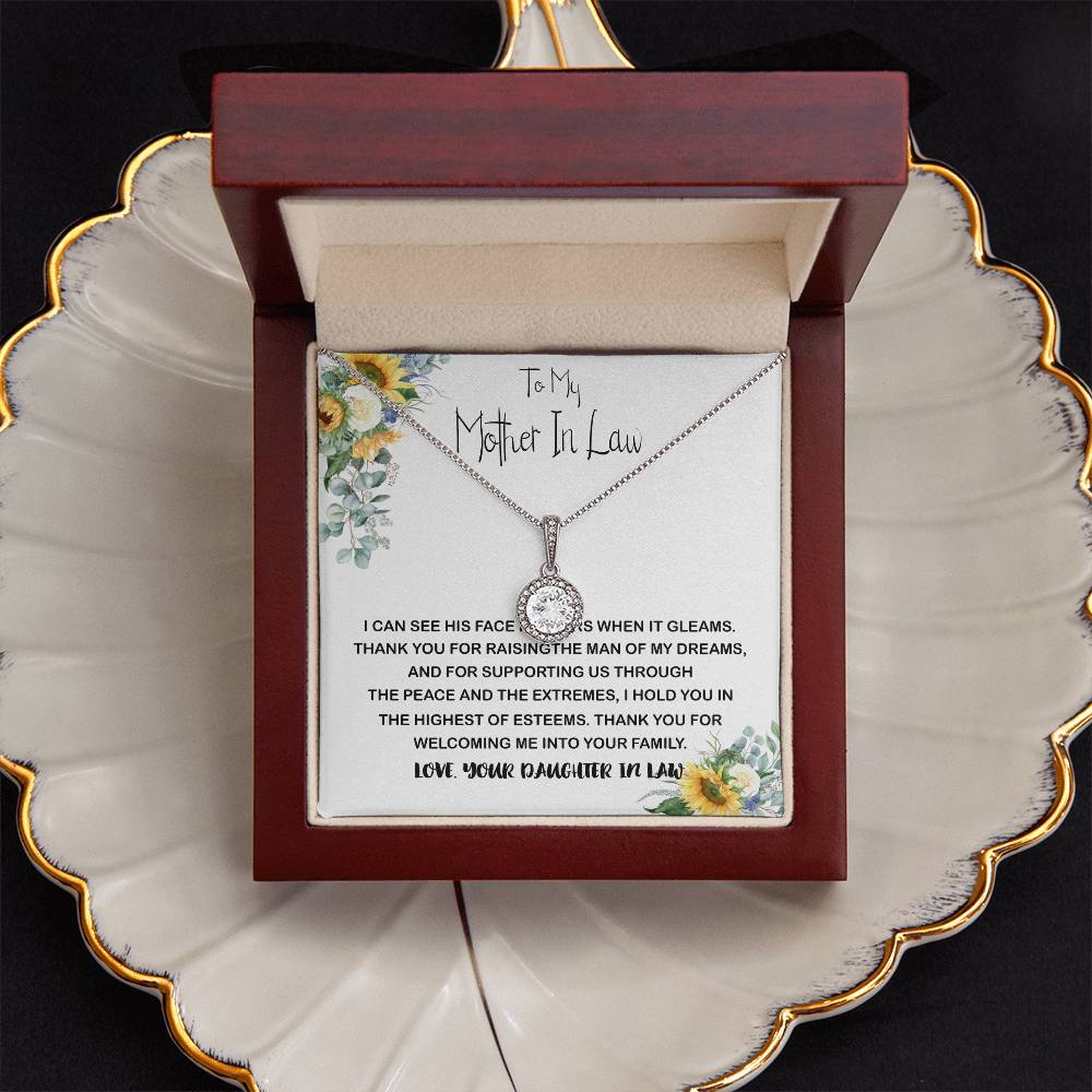 Mother-In-Law Necklace, Mother In Law Necklace Gift - Man Of My Dream Necklace From Your Daughter In Law Mother's Day Eternal Hope Necklace