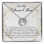 Stepmom Necklace, Bonus Mom Necklace, Step Mother Gift From Bride, Mother's Day Gift For Step Mom Necklace Mother's Day Lucky In Love Necklace