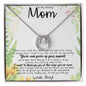 To My Amazing Mom Necklace From Son Little Boy You Taught Me Right Mom Birthday Gift For Her Mother's Day Necklace (1) Mother's Day Lucky In Love Necklace