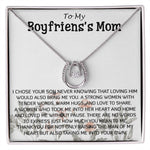 Mother-In-Law Necklace, Gift To My Boyfriend's Mom Necklace, Gift For Future Mother-In-Law Mother's Day Lucky In Love Necklace