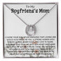 Mother-In-Law Necklace, Gift To My Boyfriend's Mom Necklace, Gift For Future Mother-In-Law Mother's Day Lucky In Love Necklace