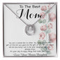 To Mom - From Bonus Daughter - Woman Like No Other Mother's Day Necklace Mother's Day Lucky In Love Necklace