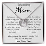 Mom Necklace - Gift for Mom from Son Mother's Day Lucky In Love Necklace