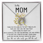 Mom Necklace Gift - To My Mom Necklace - Thank You For Giving Me The Best Things In Life Mother's Day Lucky In Love Necklace