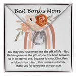 Mom Necklace, Best Mother's Day Gift - Stepmom Necklace, Bonus Mom Necklace Gift For Stepmom Neckalce Mother's Day Lucky In Love Necklace