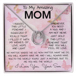 To My Mom Necklace From Son Gift Ideas For Mother's Day Necklace Mother's Day Lucky In Love Necklace