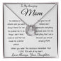 Mom Necklace - Gift for Mom from Daughter, Mother's Day Gift Mother's Day Lucky In Love Necklace