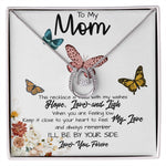 To My Mom Necklace, I'll Be By Your Side, To My Mom Gift Necklace Mother's Day Lucky In Love Necklace