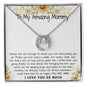 Mommy Necklace, To My Amazing Mommy Gift Necklace, 1st Mother’s Day Present For New Mom From New Born Baby, Sentimental Gift From Baby To Mom, New Mommy Gift Mother's Day Lucky In Love Necklace