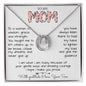 To My Mom Necklace To A Woman Of Wisdom Gift For Mom From Son Mother's Day Lucky In Love Necklace
