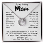 To My Loving Mom Necklace Gift I Need To Say Mom I Love You Gift For Her Mother's Day Necklace Mother's Day Lucky In Love Necklace