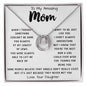 To My Amazing Mom Necklace From Son Little Boy You Taught Me Right Mom Birthday Gift For Her Mother's Day Necklace Mother's Day Lucky In Love Necklace