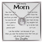 Mom Necklace - Perfect gift for Mom - Gorgeous Necklace with Message Card Mother's Day Lucky In Love Necklace