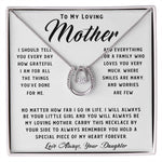 To My Loving Mother Necklace Where Are Smiles Are Many And Worries Are Few Gift For Her Mother's Day Necklace Mother's Day Lucky In Love Necklace
