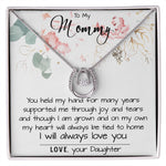 Mom Necklace, To My Mom Necklace Card – Alluring Beauty Necklace – Jewelry For Mom Gifts Mother's Day Lucky In Love Necklace