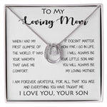 To My Loving Mom - Your Warmth Gve Me Comfort Mother's Day Gift Necklace Form Son Mother's Day Lucky In Love Necklace