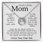To My Loving Mom Necklace You're The World Necklace Gift For Mom From Son Mother's Day Lucky In Love Necklace