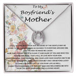 Mother-In-Law Necklace, To My Boyfriend's Mom Gift, Future Mother-In-Law Necklace Mother's Day Lucky In Love Necklace