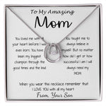 Mom Necklace - Gift For Mom From Son - You Have Been My Biggest Champion Mother's Day Gift Mother's Day Lucky In Love Necklace