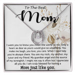 Mom Necklace, Best Mother's Day Gift - To My Mom Best Necklace Mother's Day Lucky In Love Necklace