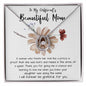 Mom Necklace Gift, To My Girlfriend's Mom Necklace, Gift For Girlfriend's Mom, Mother Of The Bride Mother's Day Lucky In Love Necklace