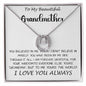 Mom Necklace - To My Beautiful Grandmother - I Love You Always Mother's Day Lucky In Love Necklace