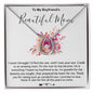 Mother-In-Law Necklace, Necklace Gift For Boyfriend's Mom, To My Boyfriend's Mom Gift, Future Mother-In-Law Mother's Day Lucky In Love Necklace