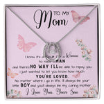 To My Mom Necklace Gift From Son Mother's Day Lucky In Love Necklace