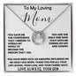 To My Loving Mom - Love Always Your Son Necklace Mother's Day Lucky In Love Necklace