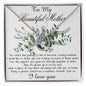 Mom Necklace, Son To My Mother Necklace On Wedding Day Gift For Mom, Mother Of The Groom Gift From Groom Mother's Day Lucky In Love Necklace