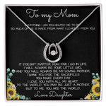 To My Mom Necklace You Are The World Mother Gift Necklace Mother's Day Lucky In Love Necklace
