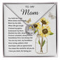Mom Necklace Gift - To My Mom - You Mean The World For All You Do Mother's Day Necklace Mother's Day Lucky In Love Necklace