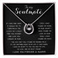 To My Soulmate - You Are My Life, My Love, And My Best Friend Mother's Day Necklace Mother's Day Lucky In Love Necklace