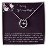 Daughter Necklace, Daughter loss of mom necklace gift, mother passing, loss of mother, sympathy In Memory Of Your Mother Necklace Mother's Day Lucky In Love Necklace