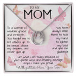 To My Mom Necklace To A Woman Of Wisdom Mother's Day Gift For Mom From Son Mother's Day Lucky In Love Necklace