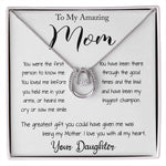 Mom Necklace - Gorgeous Necklace and Message Card for your Mom from Daughter Mother's Day Lucky In Love Necklace