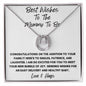 Best Wishes To The Mommy To Be - Love & Hugs Mother's Day Lucky In Love Necklace