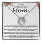 Mom Necklace, Mother-In-Law Necklace, Necklace Gift To My Boyfriend's Mom Gift, Future Mother-In-Law Necklace Mother's Day Lucky In Love Necklace
