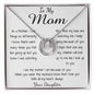 Mom Necklace - To Mom Necklace, Gorgeous Necklace for Mom from Daughter Mother's Day Gift Mother's Day Lucky In Love Necklace