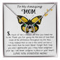 Mom Necklace Gift - To My Amazing Mom - From Son - Beautiful Gift Set Mom Necklace Mother's Day Lucky In Love Necklace